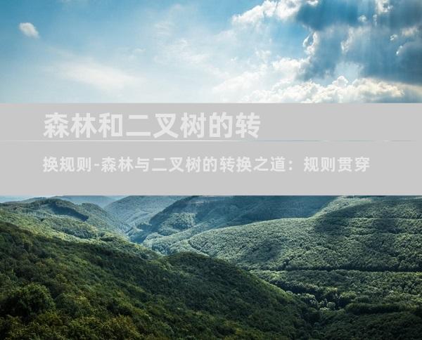 森林和二叉树的转换规则-森林与二叉树的转换之道：规则贯穿